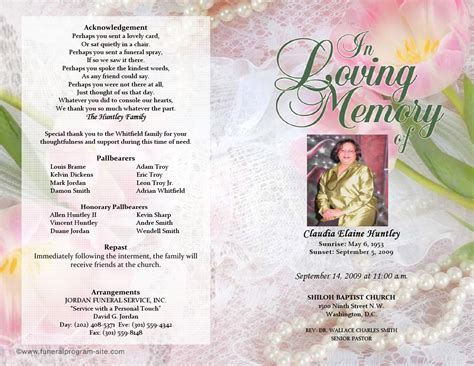 Funeral program template 1 by Michalopoulos Issuu