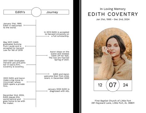 Funeral service timeline.  This guide offers key components, personalization ti...