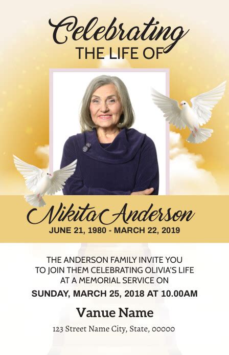 Funeral viewing announcement sample.  Explore professionally designed funeral announ...