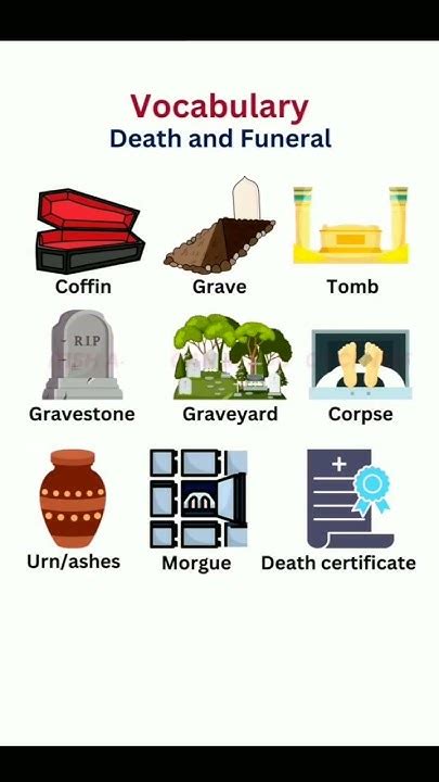 Funeral vocabulary list.  Welcome to the ultimate cheat sheet! Enhance...