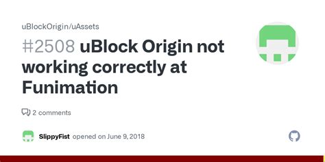 Funimation Website Settings Ublock Origin Not Working Correctly At Funimation Issue 2508