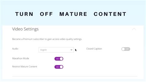 However everytime I go to watch it I am told that the video contains mature content and that I must remove the restriction on my profile before viewing. Everytime I go to do this the button automatically changes back to restricted. That isn't only issue I'm having thanks to this transfer from Animelab to Funimation but it's the one I'm worrying ... . 