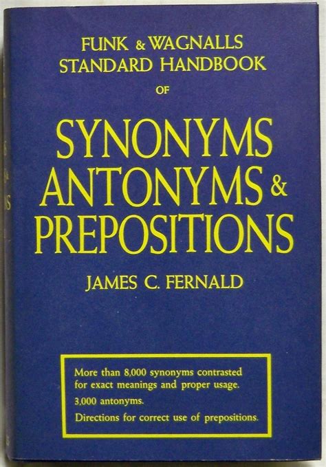 Funk and wagnalls standard handbook of synonyms antonyms and prepositions. - Estudio de enterolobium cyclocarpum (jacq.) griseb. (parota), su importancia forestal y valor nutricional en méxico.
