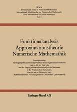 Funktionalanalysis Approximationstheorie Numerische Mathematik SpringerLink