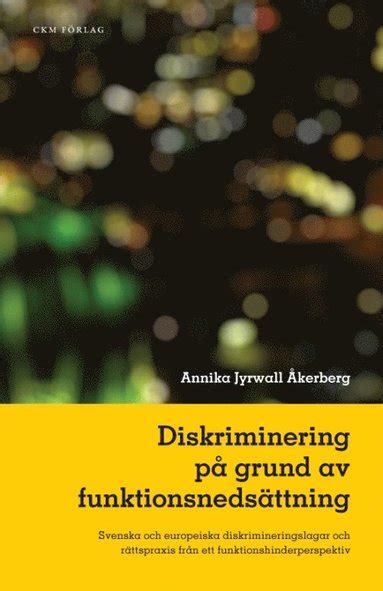 Funktionsnedsättning diskriminering