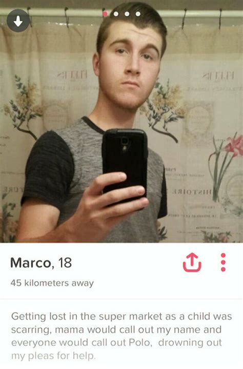 Funniest bio for tinder. You should use all 9 photos on your Tinder profile, especially if you are male. Studies have shown that female profiles with 3 photos get more likes than profiles with only 1 photo. Male photos get 5X the number of matches. The ideal number of photos for your Tinder profile is between 6 and 9 images. 