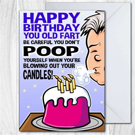 Funny Birthday Fart Etsy