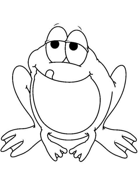 Funny Frog Coloring Pages