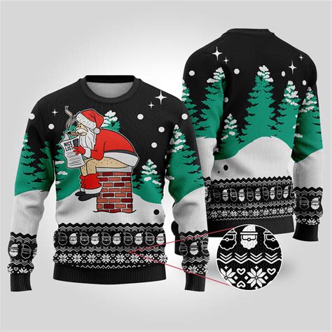 Funny Santa Naughty Or Nice List Christmas Sweater