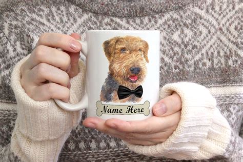 Personalized Airedale Terrier Mug, Airedale Terrier Gift Ideas, Airedale Terrier Cup, Gifts for Airedale Terrier Lovers CG452 ad vertisement by AsterMugs Ad vertisement from shop AsterMugs. Funny airedale terrier mug
