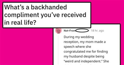 Funny backhanded compliments.  Wife Gives Husband The Perfect Backhanded C...