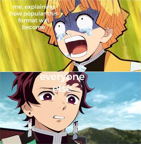 18 Funny Memes From Demon Slayer. Demon Slayer was one of the biggest surprise anime hits of 2019. The same can be said about the movie Demon Slayer: Mugen Train which released in 2020! It tells the story of Tanjiro, a young boy whose family is killed by demons. In a twist of fate, his sister turns into a demon as well.