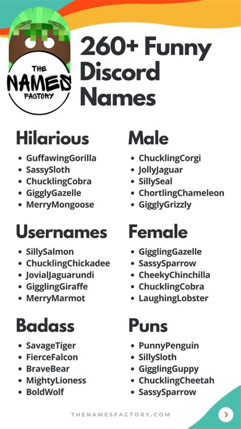 Funny discord server names generator.  Perfect for gaming, Create unique and catch...