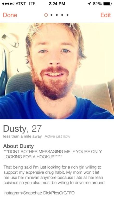 Funny tinder bios for men. Why You Should Trust Us. FAQs. wahts_official / Instagram. Crafting the perfect Tinder bio can be a fine art, and for men looking to make a memorable … 