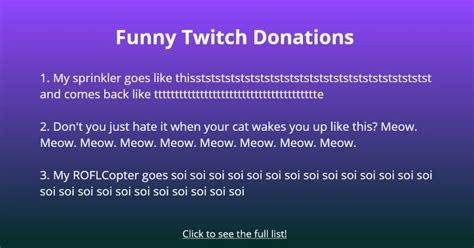 10 Best Funny Text to Speech Messages and Trolls on Discord. Now that you know how to use funny things for text to speech Discord. Here are 10 funny text to speech trolls on Discord: #1. The meow sound. This is one of the best sounds because of how the Discord bot says it. Your friends will laugh out loud hearing the pronunciation with a French .... 
