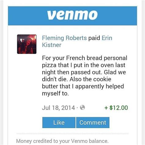 Funny venmo names. I spent my morning scrolling through Venmo to see what kind of weird requests y’all animals are sending. I waded through a lot of Ubers, WiFis and Applebee’s, but here are 19 gems—and honestly, I don’t even want to know the stories behind these. 1. Not sure but maybe? 2. When Venmo becomes your tool for social justice 3. 