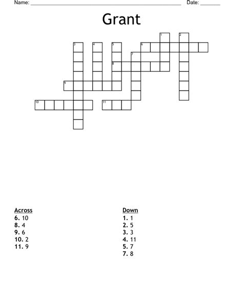 Scrabble Cheat. Cryptogram. Advertisement. Advertisement. grant 4 Crossword Clue. The Crossword Solver found 30 answers to "grant 4", 4 letters crossword clue. The Crossword Solver finds answers to classic crosswords and cryptic crossword puzzles. Enter the length or pattern for better results. Click the answer to find similar crossword …. 