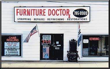 Furniture doctor. 2 reviews of Furniture Doctor "If you go to the store you'll be underwhelmed, but the work done here is excellent. Needed repair of two antique mahogany pieces that were damaged in a move. Definitely an old school craftsman that you rarely find these days. He'll go out of his way to accommodate and does the job quickly. Even helped me move a piece of … 