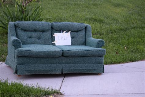 Furniture on the curb. 3. Look on OfferUp. Whether you use their app or search online, OfferUp offers great freebies as well as affordable items in nearly every area. I did a quick search for free furniture items in my tiny Midwest town and found a free love seat, free hide-a-bed, free lawn furniture and more. 4. 