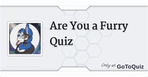 Start this 'Fursona species quiz' now! 1 If you 