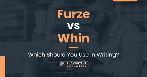 Furze vs. Whin - What