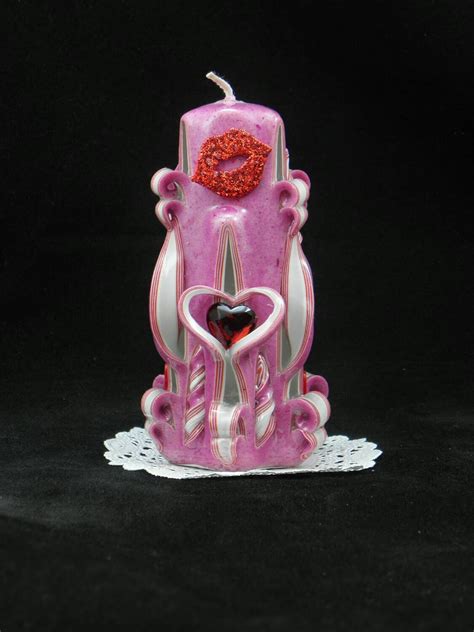 Fuschia Candle - Etsy