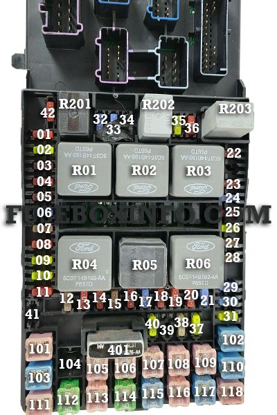Fuse Layout Ford F150 2009-2014. Cigar lighter (power outlet) fuses in the Ford F-150 are the fuses №22 (Cigar lighter), №33 (110V AC power point, since 2011), №65 (Auxiliary power point (instrument panel)), №66 (Auxiliary power point (inside center console)) and №72 (Auxiliary power point (Rear)) in the Engine compartment fuse box .... 