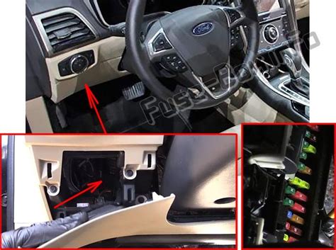 Fuse box location 2012 ford fusion. See more on our website: https://fuse-box.info/ford/ford-fusion-hybrid-energi-2016-2018-fuses-and-relayFuse box diagram (location and assignment of electrica... 