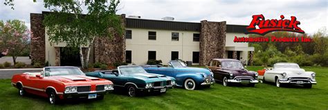 Car Show Schedule; Help Registration Customer Address (* Required ) ... Fusick Automotive Products Inc. 21 Thompson Road East Windsor, CT 06088 ... Sales@fusick.com PRODUCTS Cutlass and 442 Restoration Parts 1935-60 Oldsmobile Restoration Parts 1961-Up Oldsmobile 88-98-Starfire-Toronado Cadillac Restoration Parts Buick Restoration Parts (1964 .... 
