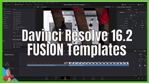 Fusion Templates in Davinci Resolve 16.2+ how to save your presets YouTube