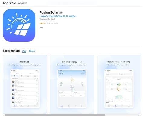 Fusionsolar app for android.  Currently, it is available on App Store, Huaw...
