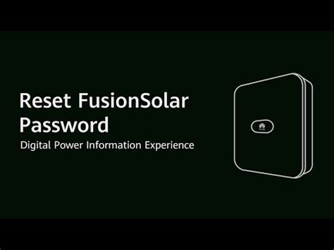 Fusionsolar installer password reset.  Enter the verification code, The initial password ...