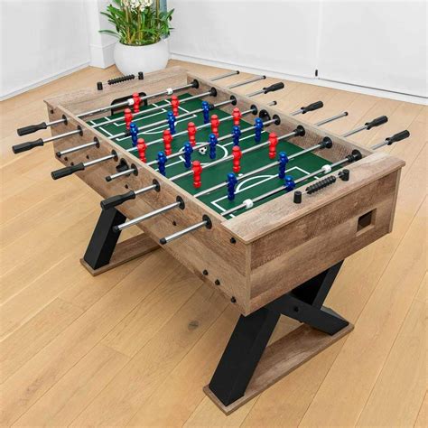 Nov 20, 2023 · Growing in popularity are outdoor foosball tables. It’s one of the game room activities that are not affected by the wind as the balls are protected and heavy enough. So if you’re looking for an outdoor table, one option we recommend is the Garlando G-500. It comes in at 56 inches in length and weighs 128 pounds. . 