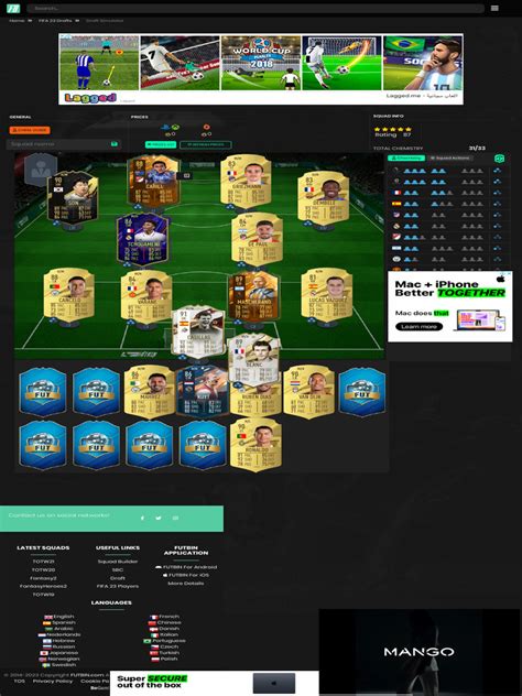 Futbin draft 23.  Using this you can simulate the FUT Draft experience that is in FI...
