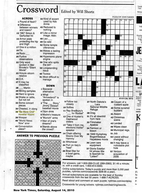 Futura for one nyt crossword. Crossword puzzles have long been a favorite pastime for many people. They offer not only entertainment but also a great way to exercise our brains and improve our cognitive skills.... 