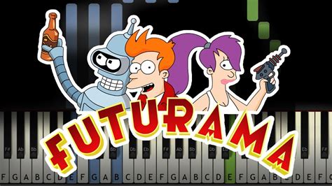 Futurama - Theme Song Piano Tutorial (Sheet Music + midi)