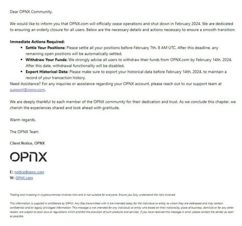 Future Developments and Considerations for OPNX