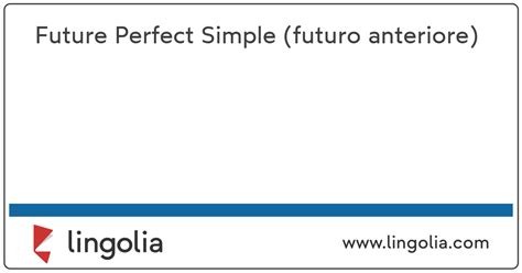 Future Perfect Simple (futuro anteriore) - Lingolia