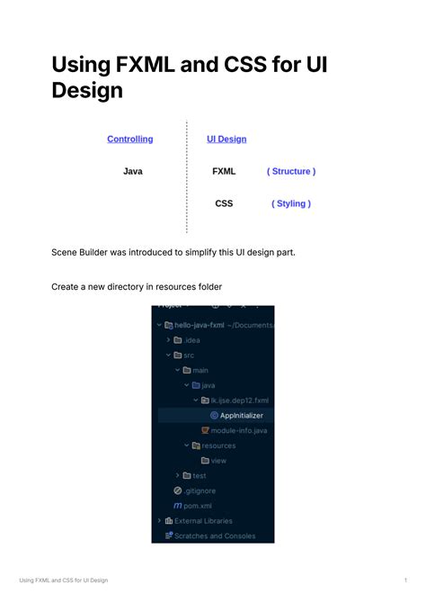 Fxml and css. .  ...