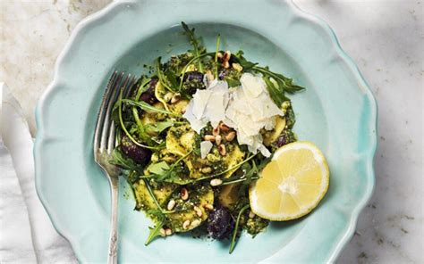 Fylld pasta med pesto