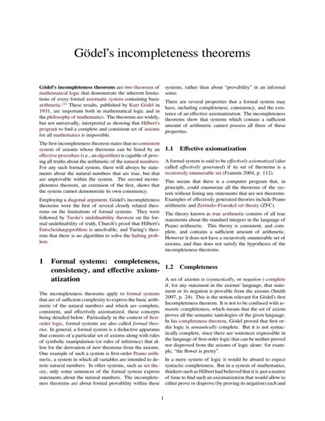 Gödel Proves Incompleteness-Inconsistency for Formal Systems - wintechmobiles.com