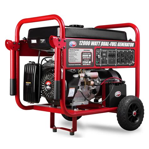 Génératrice 12000 watts costco. Running Watts : 9,000 - Starting Watts: 11,250; Push button Electric start (includes 12V14Ah Battery) and Recoil start; Over-Voltage protection and Low Shut-off sensor; 459cc Champion OHV Engine w/cast iron sleeve; CO Shield® included; Generator cover included 