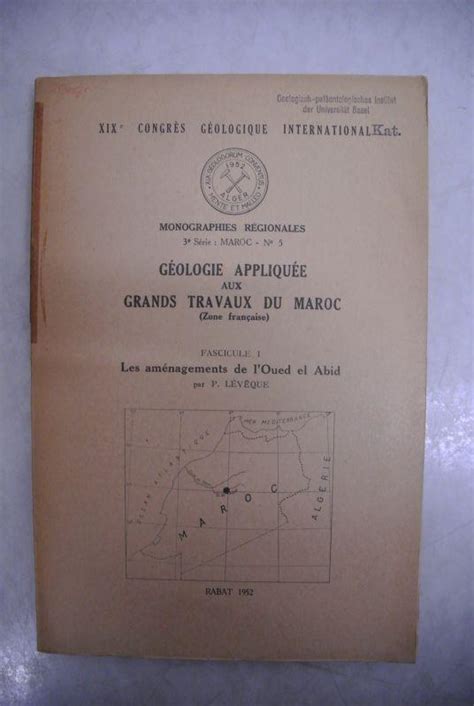 Géologie appliquée aux grands travaux du maroc (zone française). - Three cups of tea young readers study guide.