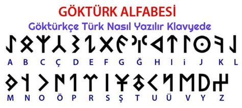 Göktürk türk yazısı klavye