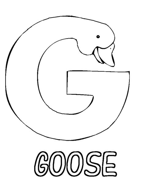 G Coloring Pages