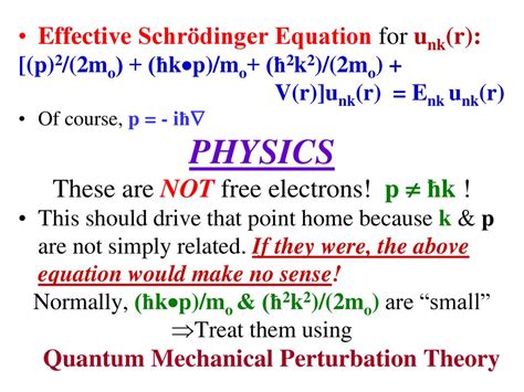 G Quantum Mechanical Perturbation Theory - CERN