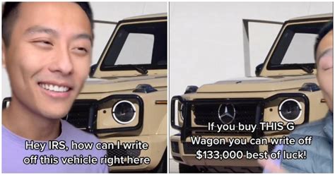 G wagon tax write off reddit. But wait, tik tok said I could open an LLC and then the same day open a 50k line of credit that I don’t personally guarantee, and then buy an STR, and make a million dollars my first year and pay no taxes, cuz LLC. Is that not right? Oh also I bought a G Wagon to write off. 