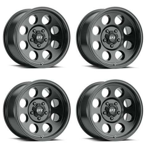 G-FX TR-16 Matte Black Wheels 5x5.5 - 17x9 +12 - T16 790-5139 …