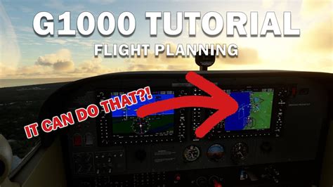 G1000 ifr tutorial.  Interacting with the G1000 For flight planning purposes, all intera...