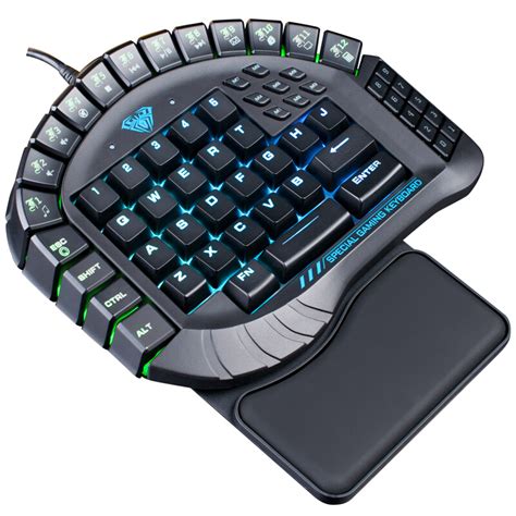 The Koolertron One-Handed Mechanical Gaming Keyboard features 45 fully programmable keys with 24 macro buttons. This mini USB macro keyboard is designed to make life easier, whether that's for gaming or for managing your workload. For designers and creators, there's a four-layer configuration and built-in MCU storage, so you can ….